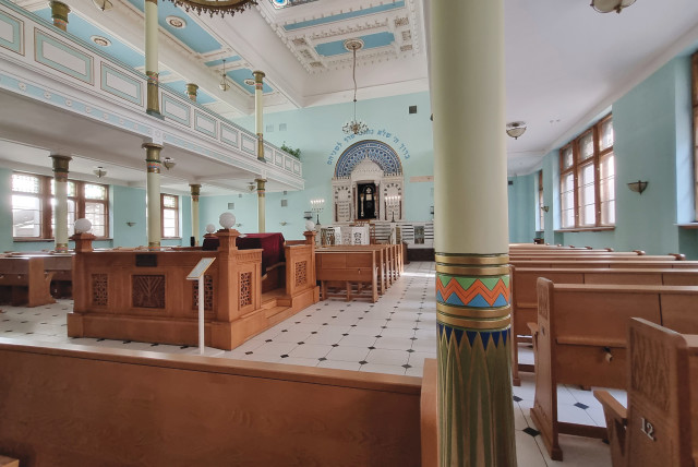  THE PEITAV SYNAGOGUE is the only shul in Riga to survive the war. (credit: @MarkDavidPod   )
