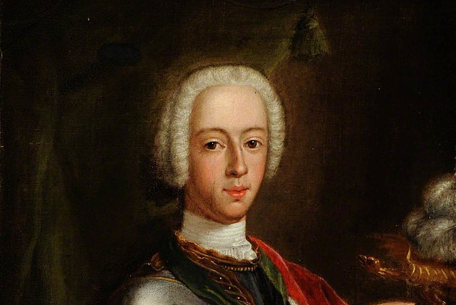  Prince Charles Edward Stuart (1720–1788), 'Bonnie Prince Charlie', 'The Young Pretender' (credit: Wikimedia Commons)