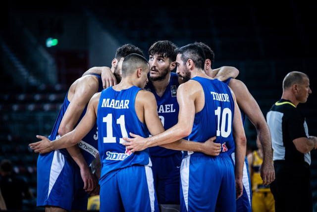  Israel's National Basketball Team faces off against Bosnia and Herzegovina. (credit: FIBA)