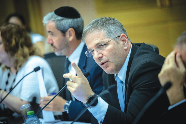  EDUCATION MINISTER Yoav Kisch attends a meeting of the Knesset Education Committee, earlier this month.  (credit: YONATAN SINDEL/FLASH90)