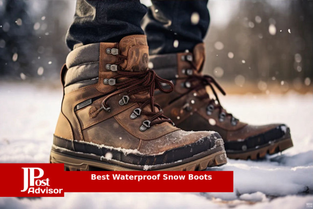 Men's Snow Boots, Warm Fleece Cozy Non-slip Ankle Boots Plush