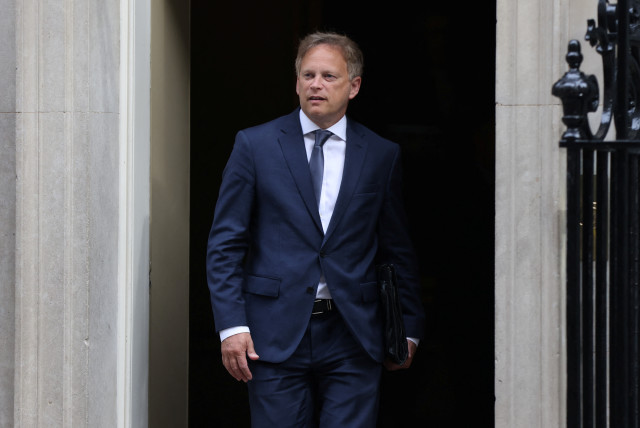  Grant Shapps leaves 10 Downing Street after being announced as Britain's new defence secretary in London, Britain, August 31, 2023 (credit: REUTERS/HOLLIE ADAMS)