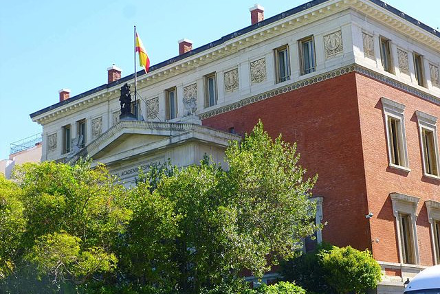  The building of the Royal Spanish Academy in Madrid, September 27, 2015 (credit: WIKIMEDIA)