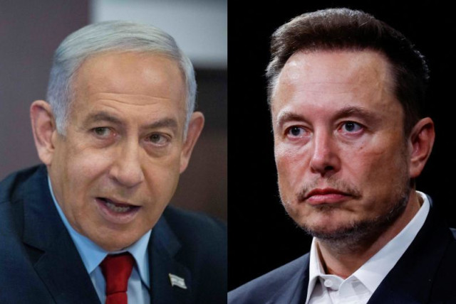  (L-R) Benjamin Netanyahu, Elon Musk (credit: FLASH90, REUTERS)
