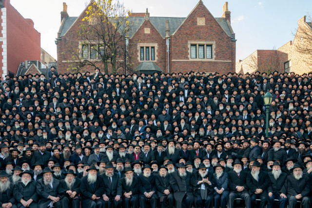  A group of Chabad rabbis. (credit: David Dee Delgado/Reuters)