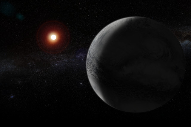   Exoplanet K2-18b. (credit: Wikimedia Commons)