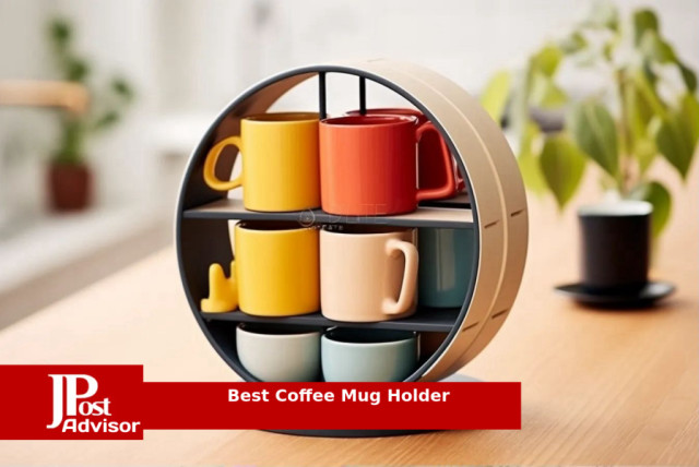Coffee Mug Holder, Wall Mounted Coffee Mug Rack, Rustic Wood Cup Organizer  with 12 Hooks, White - Mugs, Facebook Marketplace