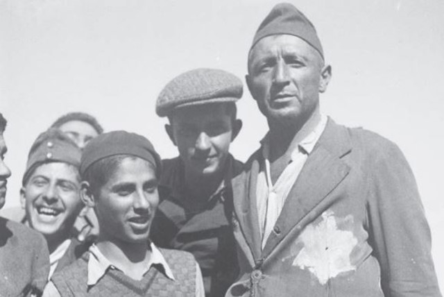  NEW IMMIGRANTS, survivors of the Nazi concentration and extermination camps, after their arrival at the Atlit reception camp. (photo credit: Maariv Archives)