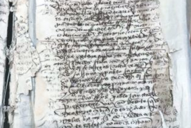  MILLIONS OF Inquisition-era documents are waiting to be unearthed. The writer’s current mission is their digitization.  (photo credit: GENIE MILGROM)