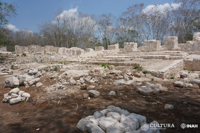  The remains of a palace-esque structure constructed in the ancient Mayan city of Kabah (credit: MEXICAN NATIONAL INSTITUTE OF ANTHROPOLOGY AND HISTORY (INAH) )