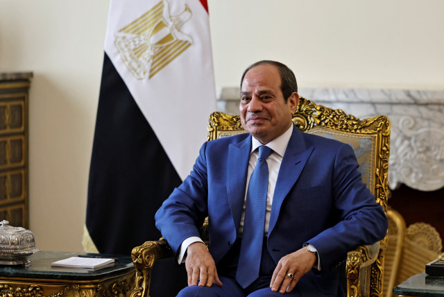  Egyptian President Abdel Fattah al-Sisi attends a meeting with French Foreign Minister Catherine Colonna in Cairo, Egypt on September 14, 2023. (credit: KHALED DESOUKI/POOL VIA REUTERS)
