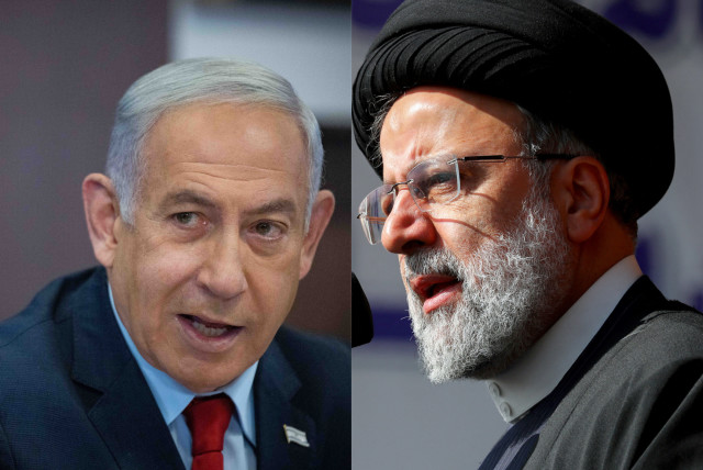  Prime Minister Benjamin Netanyahu and Iranian President Ebrahim Raisi (photo credit: REUTERS/FLASH90)