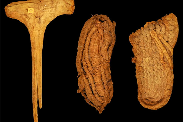  Sandals that were found in the Cueva de los Murciélagos in southern Spain. (credit: MUTERMUR PROJECT)
