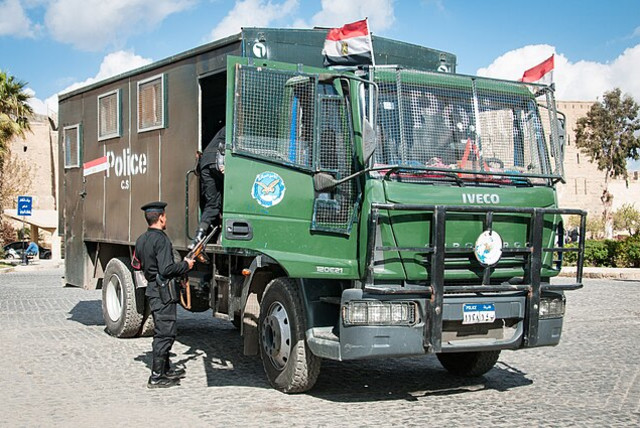  Egyptian Iveco Police truck. (credit: WIKIMEDIA)