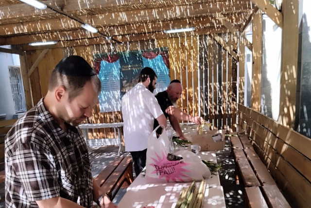 Zaporozhye's Jewish community celebrates Sukkot amidst war (credit: JRNU)