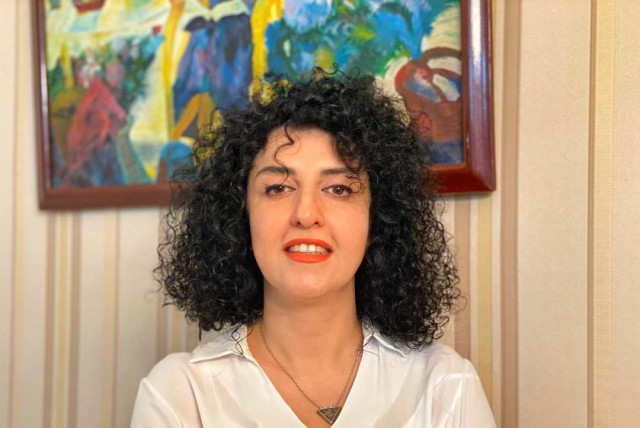 Iranian human rights activist and the vice president of the Defenders of Human Rights Center (DHRC) Narges Mohammadi poses in this undated handout picture. (credit: Mohammadi family archive photos/Handout via REUTERS)
