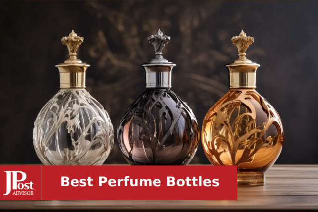 H&D HYALINE & DORA Vintage Glass Perfume Bottles Empty Refillable Sprayer  Bottle Fine Mist Spray Bottles Set of 5