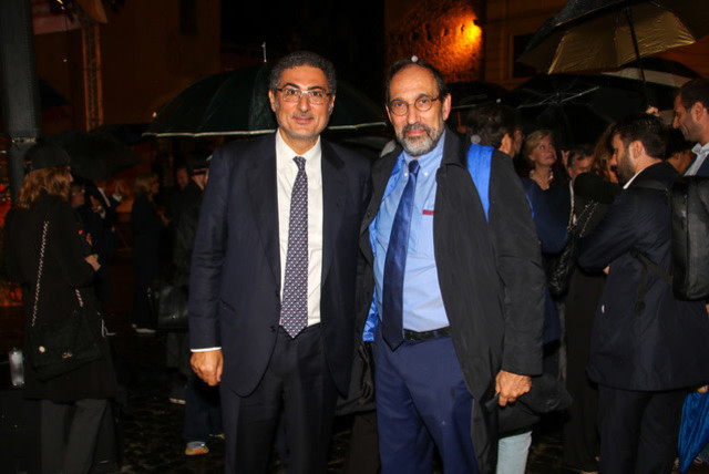  Victor Fadlun (left) President of the Jewish community of Rome and Michel Gourary, director of the European March of the Living. (credit: MARCH OF THE LIVING)