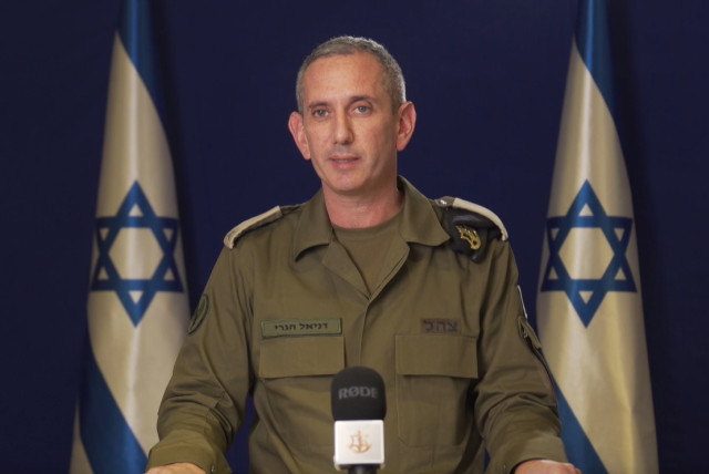  IDF Spokesman Daniel Hagari addresses the nation on October 21, 2023. (credit: screenshot)