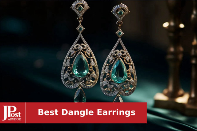  Yheakne Vintage Triangle Crystal Dangle Earrings