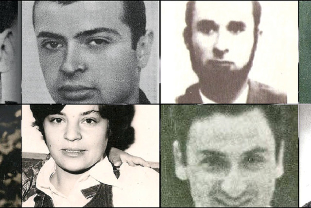  The hijackers: Mark Dymshits is top left. Next to him is Eduard Kuznetsov, whose wife, Sylva Zalmanson, is below him. (Screenshot from 'Operation Wedding') (credit: ANU MUSEUM)