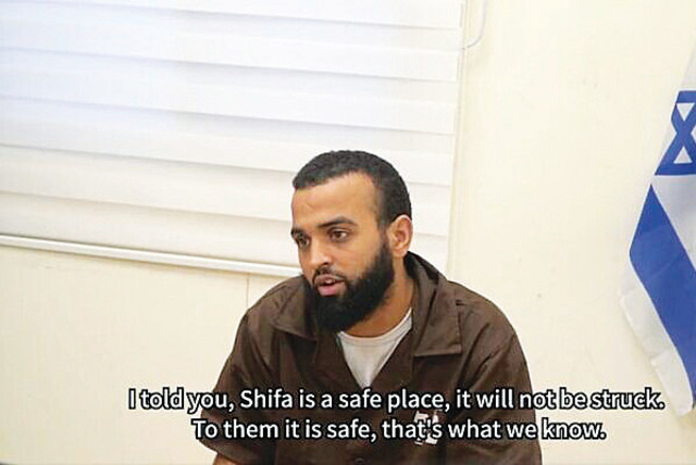  A SCREEN CAPTURE from video released last month showing a Hamas terrorist who was captured on October 7. (credit: IDF)
