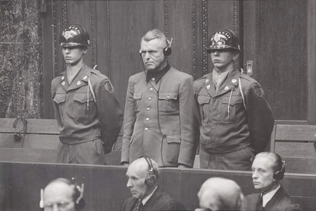  Karl Genzken during his sentencing in the Nuremberg Doctors' Trial in 1947. (credit: PUBLIC DOMAIN)