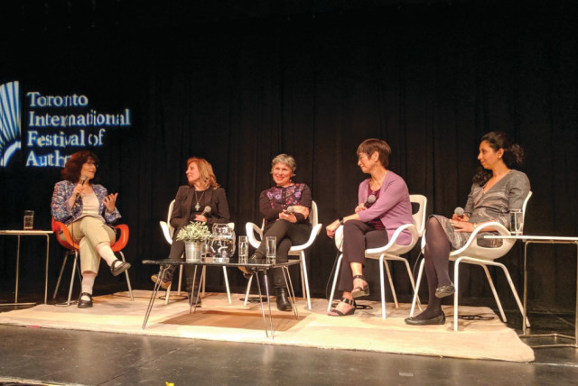 MODERATING A panel at the Toronto International Festival of Authors, called ‘When Women Write.’ (credit: Courtesy Nora Gold)
