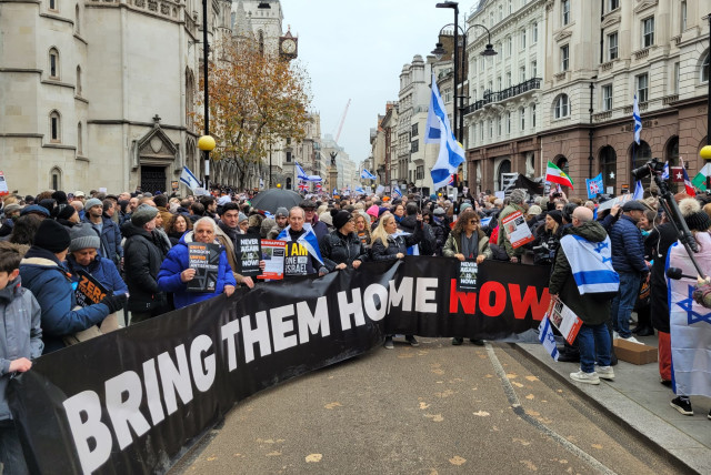  British Jews march against antisemitism, 26 November, 2023.  (credit: ANONYMOUS)