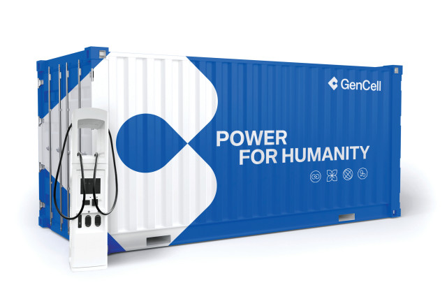  The GenCell Box, a long-duration backup power solution.