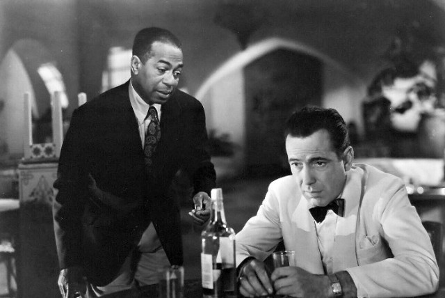  DOOLEY WILSON and Humphrey Bogart in ‘Casablanca’  (credit: PUBLIC DOMAIN)
