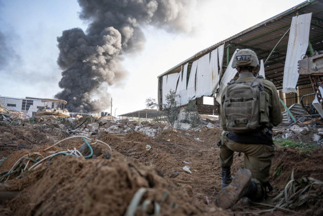  An Israeli soldier operates in the Gaza Strip on December 19, 2023 (credit: IDF SPOKESPERSON'S UNIT)