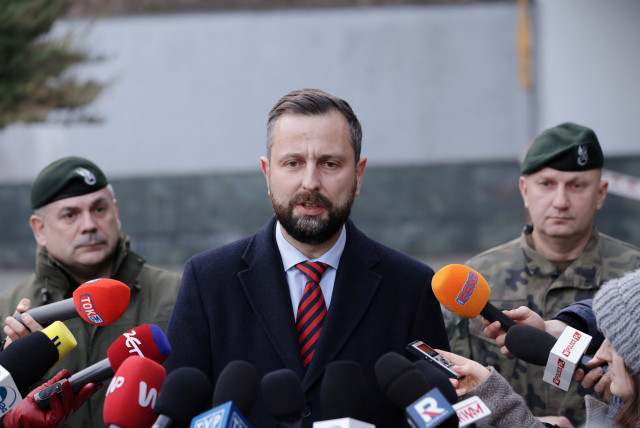 A news conference following National Security Council meeting in Warsaw after an unidentified aerial object entered Polish airspace, Poland, December 29, 2023. (credit: Dawid Zuchowicz / Agencja Wyborcza.pl via REUTERS)