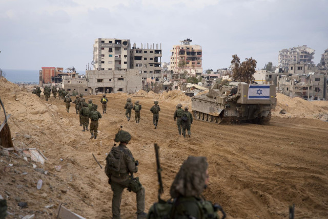  IDF soldiers operate in the Gaza Strip, January 2024. (credit: IDF)