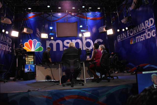  The MSNBC studio seen on September 5, 2012 (credit: Wikimedia Commons)