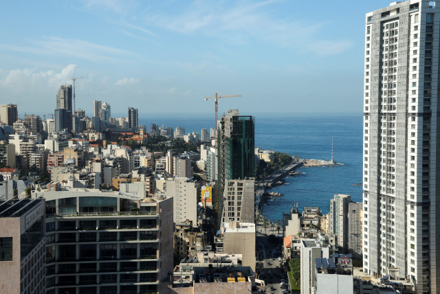  General view of the Phoenicia hotel and other buildings in Beirut, Lebanon January 6, 2024. (credit: REUTERS/MOHAMED AZAKIR)