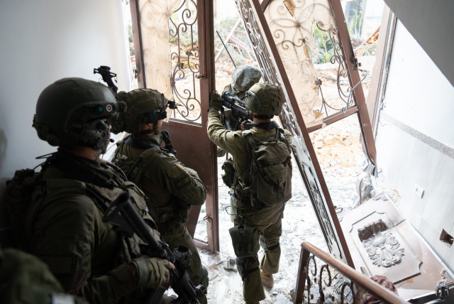  Israeli forces operate in the Gaza Strip on January 18, 2024  (credit: IDF SPOKESPERSON'S UNIT)