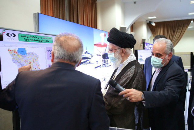  Iran's Supreme Leader Ayatollah Ali Khamenei views the Iran nuclear achievements, in Tehran, Iran June 11, 2023.  (credit: Office of the Iranian Supreme Leader/WANA (West Asia News Agency) via REUTERS)
