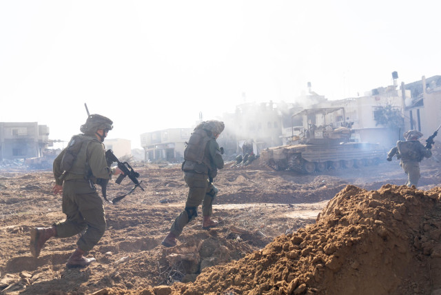  IDF soldiers of Division 98 in Khan Yunis, January 22, 2024 (credit: IDF SPOKESPERSON'S UNIT)