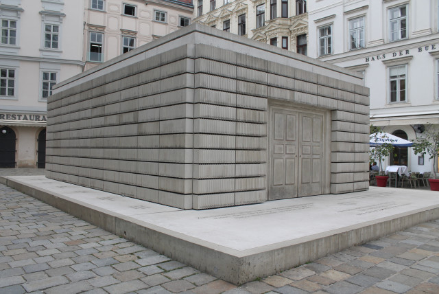  HOLOCAUST MONUMENT in Vienna’s Judenplatz. (credit: Courtesy Davis family/Barry Davis)