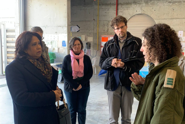  UN envoy for sexual crimes in war Pramila Patten met with IDF officers and surviving hostages, January 2024 (credit: FOREIGN MINISTRY)