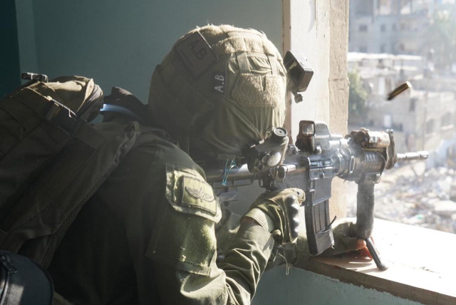  Israeli soldiers operate in the Gaza Strip, February 4, 2024 (credit: IDF SPOKESPERSON'S UNIT)