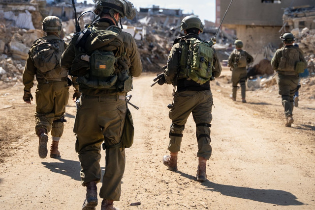  Israeli soldiers operate in the Gaza Strip, February 9, 2024 (credit: IDF SPOKESPERSON'S UNIT)