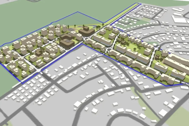  The plan to establish a new residential neighborhood in Gan Yavne. (credit: Ronel Architects)