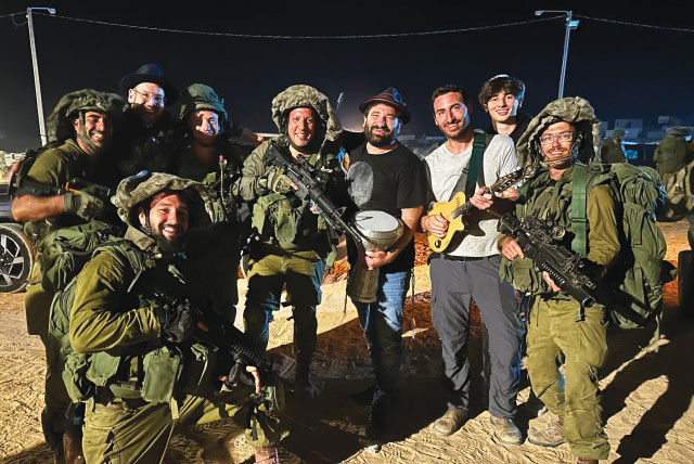  SAYERET HAMUSICA: Solomon has been playing concerts for soldiers nearly every night. (credit: Courtesy Yehuda Solomon)