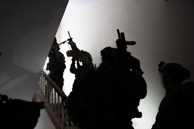  Israeli forces operate in the Gaza Strip on February 22, 2024 (credit: IDF SPOKESPERSON'S UNIT)