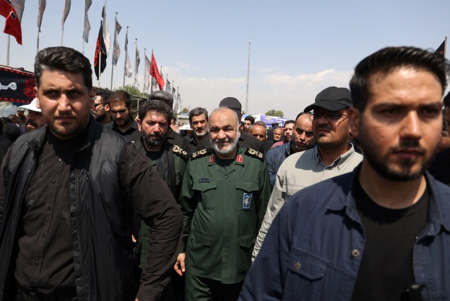  Islamic Revolutionary Guard Corps (IRGC) Commander-in-Chief Major General Hossein Salami participates in a commemoration of Arbaeen in Tehran, Iran September 6, 2023.  (credit: MAJID ASGARIPOUR/WANA (WEST ASIA NEWS AGENCY) VIA REUTERS)