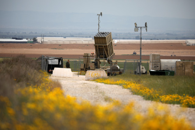  An Iron Dome rocket interceptor battery deployed near the southern Gaza Strip in southern Israel March 29, 2019. (credit: AMIR COHEN/REUTERS)
