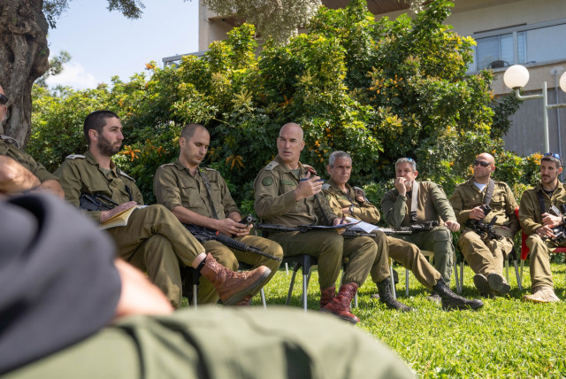  Major General Ori Gordin in a meeting with northern security coordinators, March 8, 2024. (credit: IDF SPOKESPERSON UNIT)