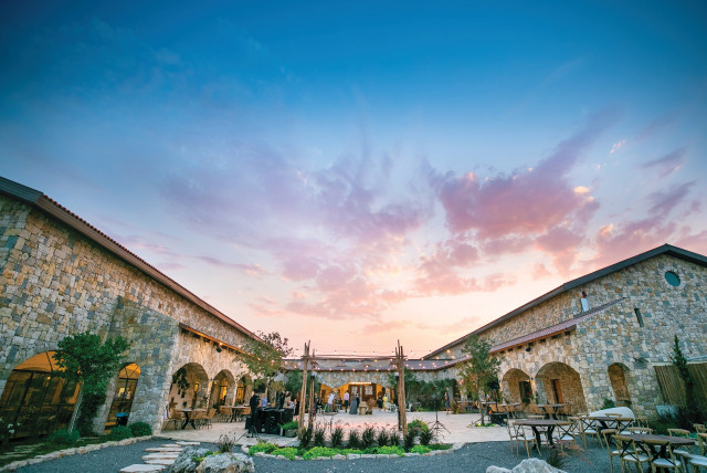  THE WINERY’S beautiful courtyard, situated in the Central Mountains.  (credit: HERSCHEL GUTMAN)